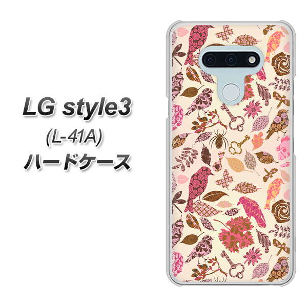 LG style3 L-41A docomo 640 おしゃれな小鳥 ハードケース 背面印刷