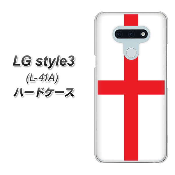 LG style3 L-41A docomo 677 イングランド ハードケース 背面印刷