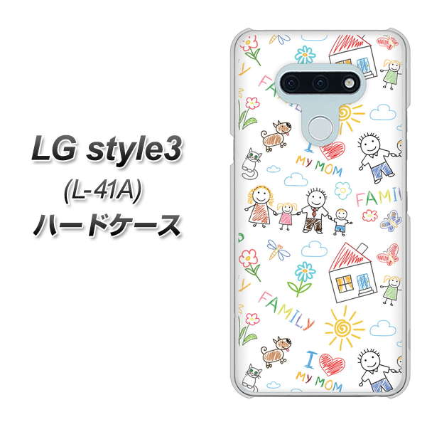 LG style3 L-41A docomo 709 ファミリー ハードケース 背面印刷