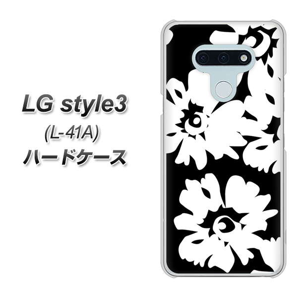 LG style3 L-41A docomo 1215 モダンフラワー ハードケース 背面印刷
