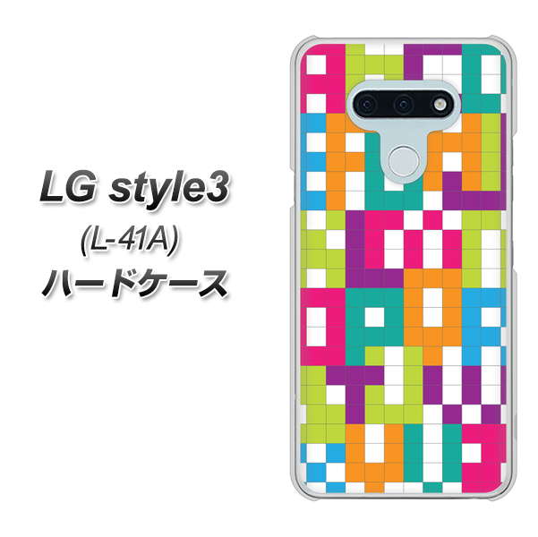 LG style3 L-41A docomo IB916 ブロックアルファベット ハードケース 背面印刷