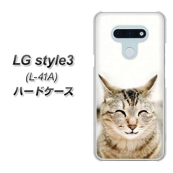 LG style3 L-41A docomo VA801 笑福ねこ ハードケース 背面印刷