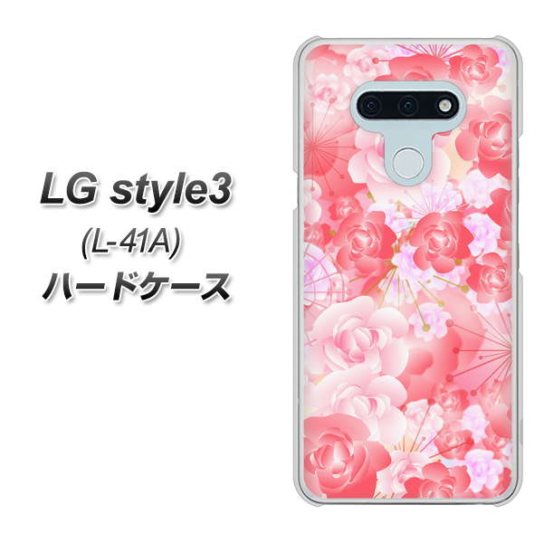 LG style3 L-41A docomo VA817 はんなり色の華 ハードケース 背面印刷