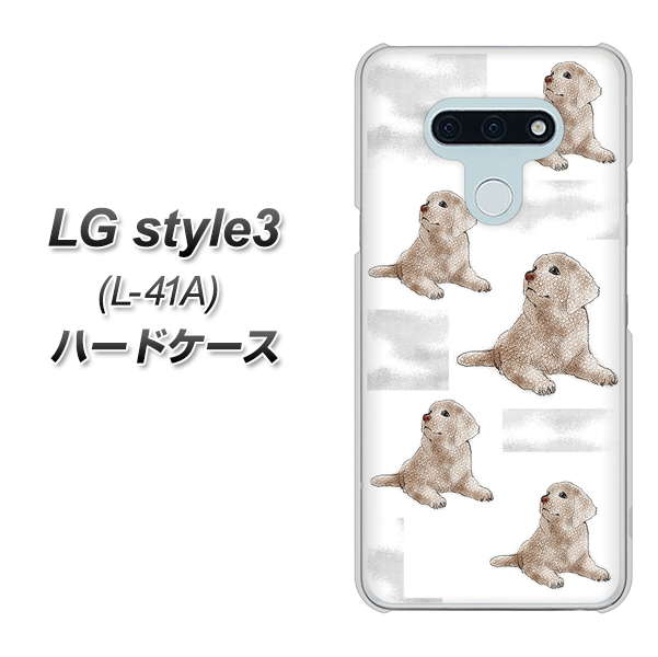 LG style3 L-41A docomo YD823 ラブラドールレトリバー04 ハードケース 背面印刷