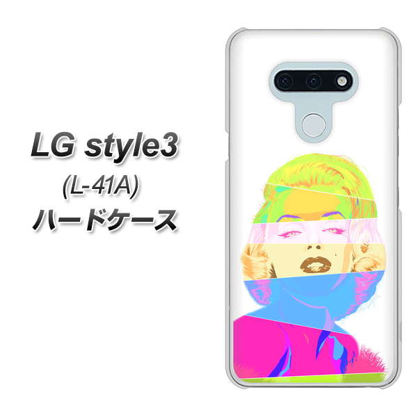 LG style3 L-41A docomo YJ208 マリリンモンローデザイン（A） ハードケース 背面印刷