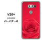 isai V30+ LGV35 au 395 赤いバラ ハードケース 背面印刷