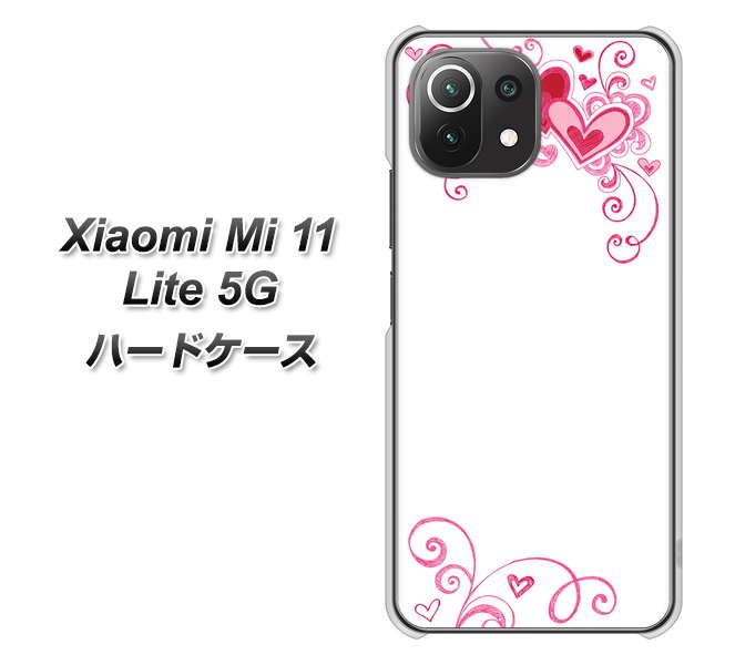 Mi 11 Lite 5G 365 ハートフレーム ハードケース 背面印刷