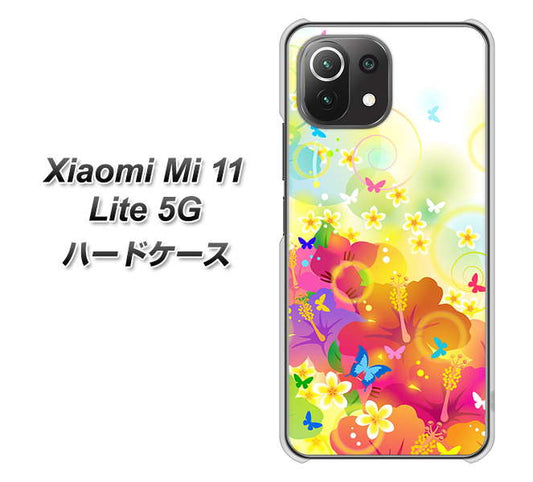 Mi 11 Lite 5G 647 ハイビスカスと蝶 ハードケース 背面印刷