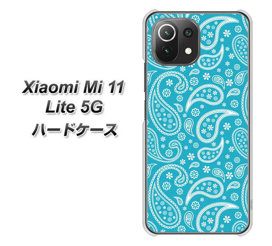 Mi 11 Lite 5G 766 ペイズリーブルー ハードケース 背面印刷