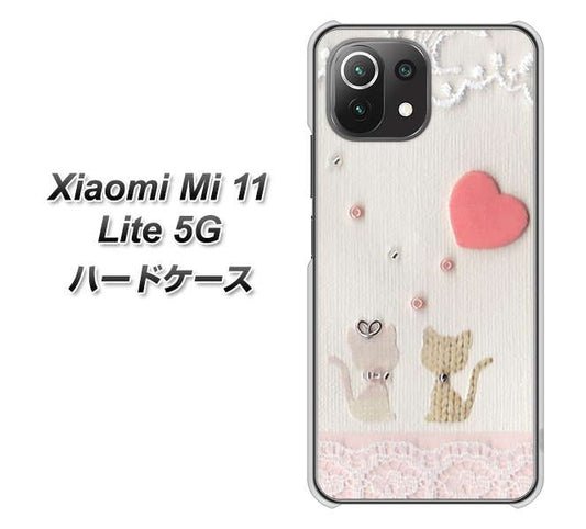 Mi 11 Lite 5G 1104 クラフト写真ネコ（ハートM） ハードケース 背面印刷