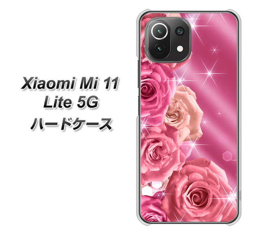 Mi 11 Lite 5G 1182 ピンクの薔薇に誘われて ハードケース 背面印刷