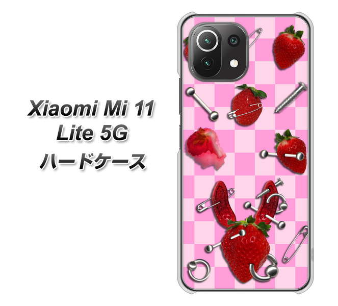 Mi 11 Lite 5G AG832 苺パンク（ピンク） ハードケース 背面印刷