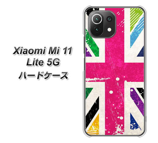 Mi 11 Lite 5G SC806 ユニオンジャック ピンクビンテージ ハードケース 背面印刷