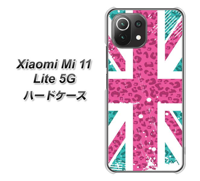 Mi 11 Lite 5G SC807 ユニオンジャック ピンクヒョウ柄 ハードケース 背面印刷