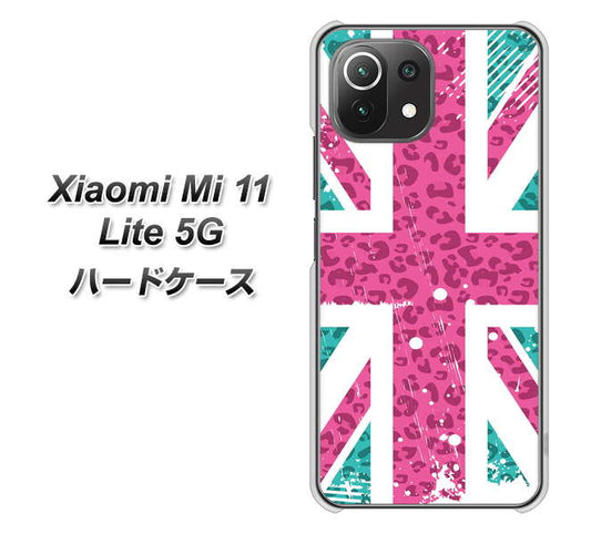 Mi 11 Lite 5G SC807 ユニオンジャック ピンクヒョウ柄 ハードケース 背面印刷