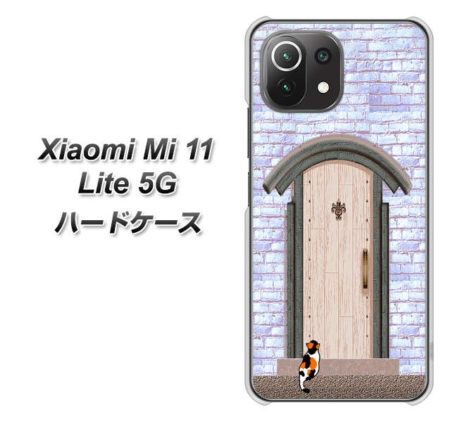Mi 11 Lite 5G YA952 石ドア02 素材クリア ハードケース 背面印刷