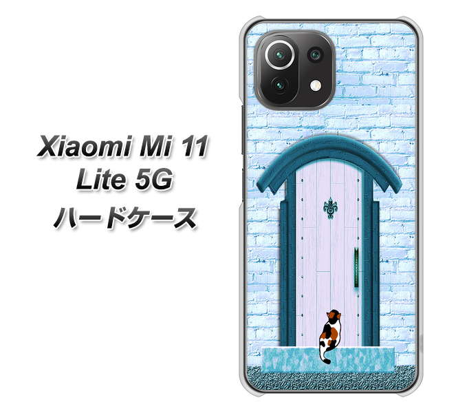 Mi 11 Lite 5G YA953 石ドア03 素材クリア ハードケース 背面印刷