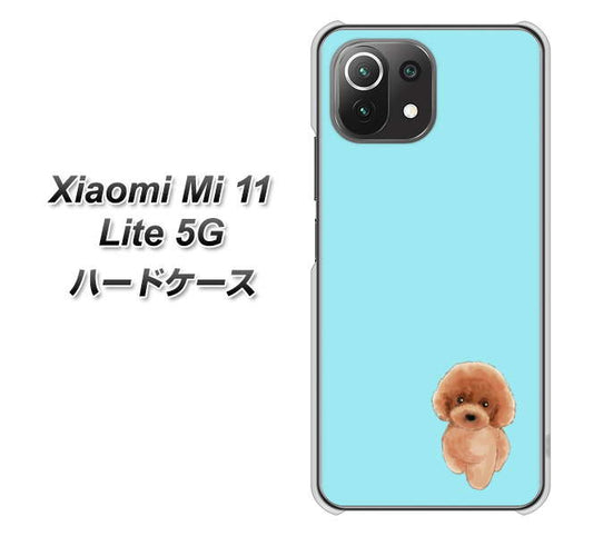 Mi 11 Lite 5G YJ050 トイプードルレッド（ブルー） ハードケース 背面印刷