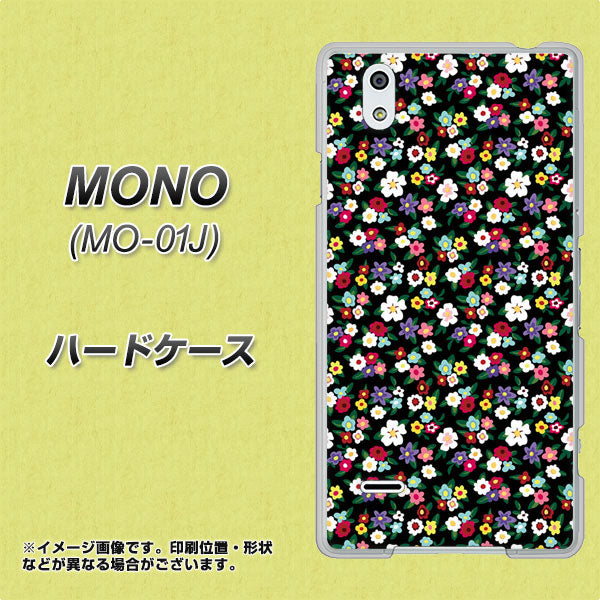 MONO MO-01J docomo 778 マイクロリバティプリントBK ハードケース 背面印刷