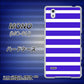 MONO MO-01J docomo EK880 ボーダーライトブルー ハードケース 背面印刷