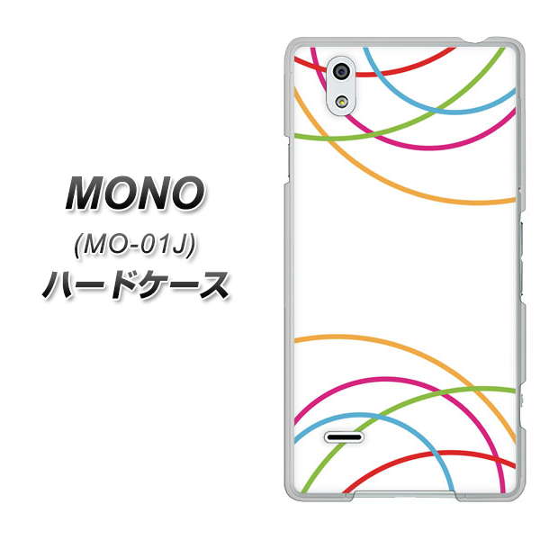 MONO MO-01J docomo IB912 重なり合う曲線 ハードケース 背面印刷