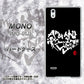 MONO MO-01J docomo OE802 世界の言葉で「愛（ブラック）」のデザイン筆文字（書道家作品） ハードケース 背面印刷