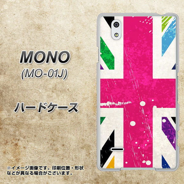MONO MO-01J docomo SC806 ユニオンジャック ピンクビンテージ ハードケース 背面印刷