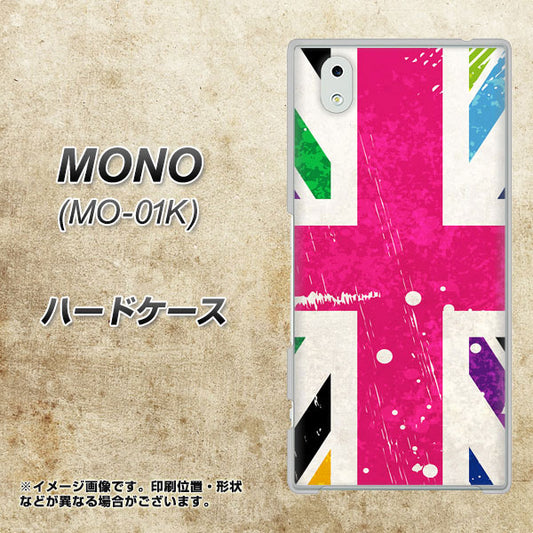 MONO MO-01K docomo SC806 ユニオンジャック ピンクビンテージ ハードケース 背面印刷