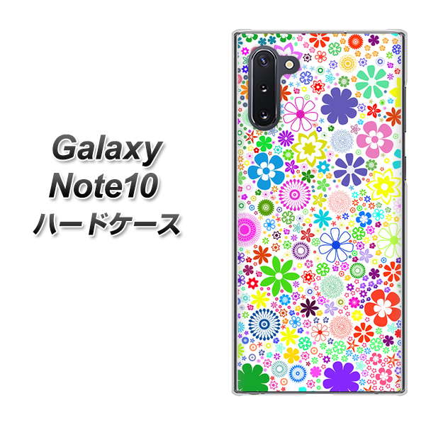 Galaxy Note10+ 308 フラワーミックス ハードケース 背面印刷
