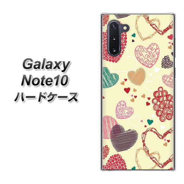 Galaxy Note10+ 480 素朴なハート ハードケース 背面印刷