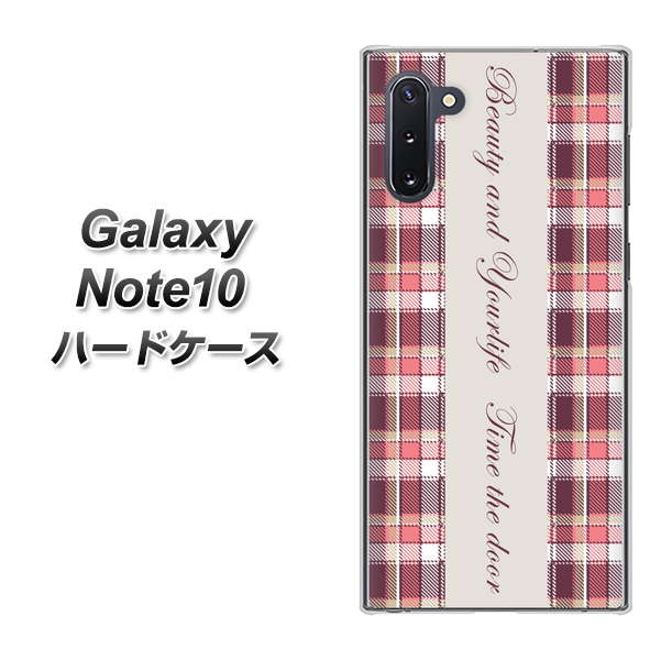 Galaxy Note10+ 518 チェック柄besuty ハードケース 背面印刷