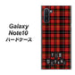 Galaxy Note10+ 547 THEチェック ハードケース 背面印刷