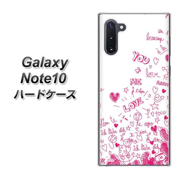 Galaxy Note10+ 631 恋の落書き ハードケース 背面印刷