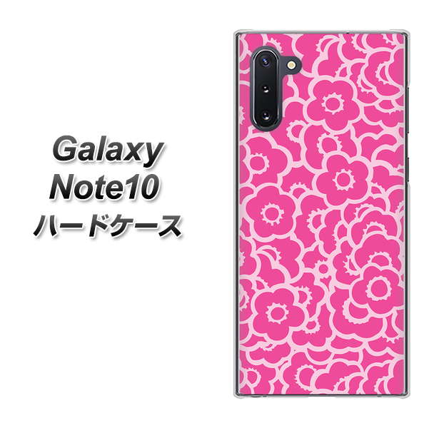 Galaxy Note10+ 716 ピンクフラワー ハードケース 背面印刷