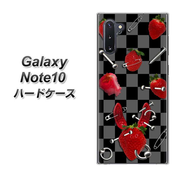 Galaxy Note10+ AG833 苺パンク（黒） ハードケース 背面印刷