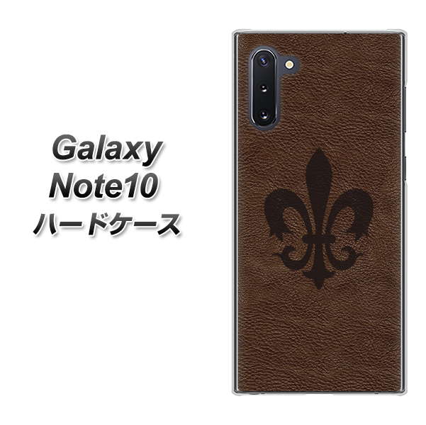 Galaxy Note10+ EK823 レザー風ユリ ハードケース 背面印刷