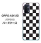 OPPO A54 5G OPG02 au 151 フラッグチェック ハードケース 背面印刷