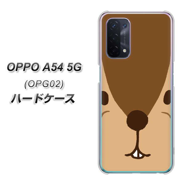 OPPO A54 5G OPG02 au 349 りす ハードケース 背面印刷