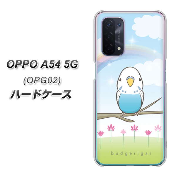 OPPO A54 5G OPG02 au SC839 セキセイインコ ブルー ハードケース 背面印刷