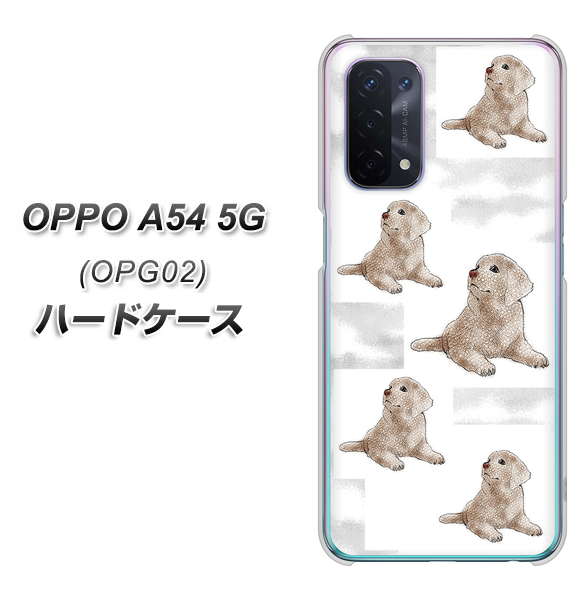 OPPO A54 5G OPG02 au YD823 ラブラドールレトリバー04 ハードケース 背面印刷