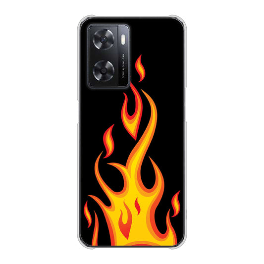 OPPO A77 010 ファイヤー ハードケース 背面印刷