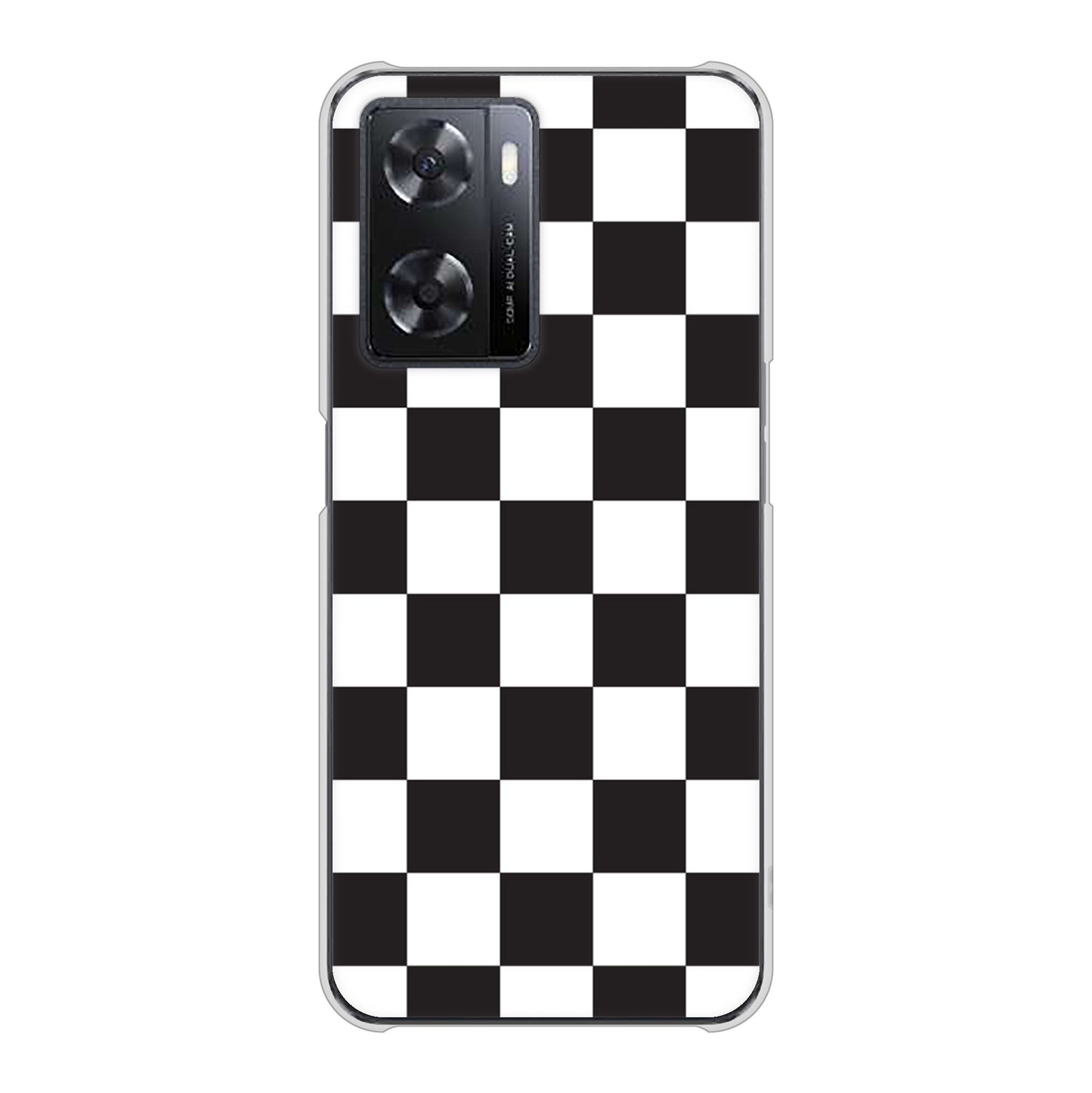 OPPO A77 151 フラッグチェック ハードケース 背面印刷