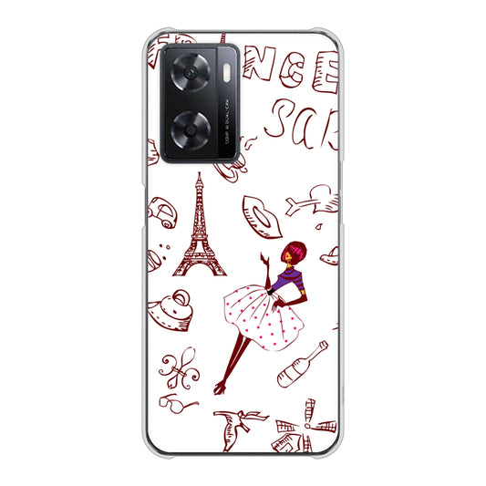 OPPO A77 296 フランス ハードケース 背面印刷