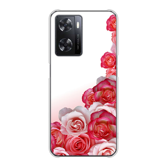 OPPO A77 299 薔薇の壁 ハードケース 背面印刷