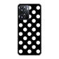 OPPO A77 332 シンプル柄（水玉）ブラックBig ハードケース 背面印刷