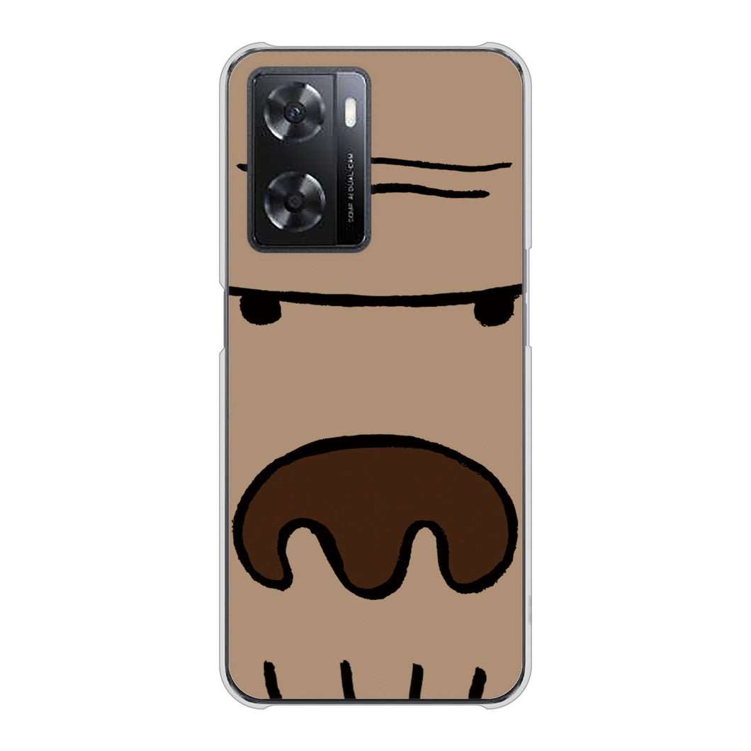OPPO A77 352 ごりら ハードケース 背面印刷
