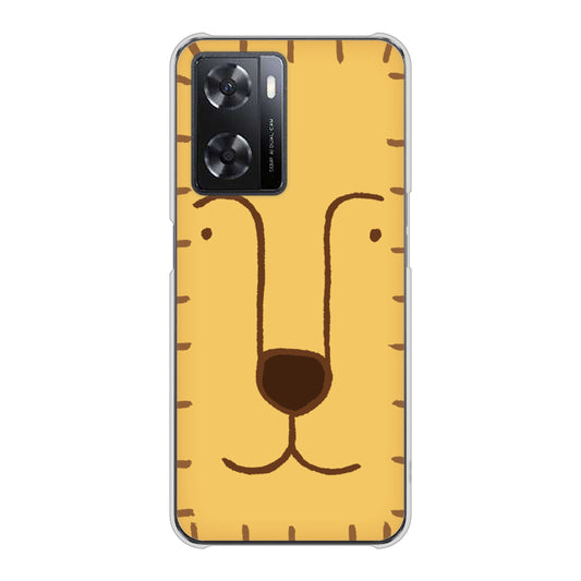 OPPO A77 356 らいおん ハードケース 背面印刷