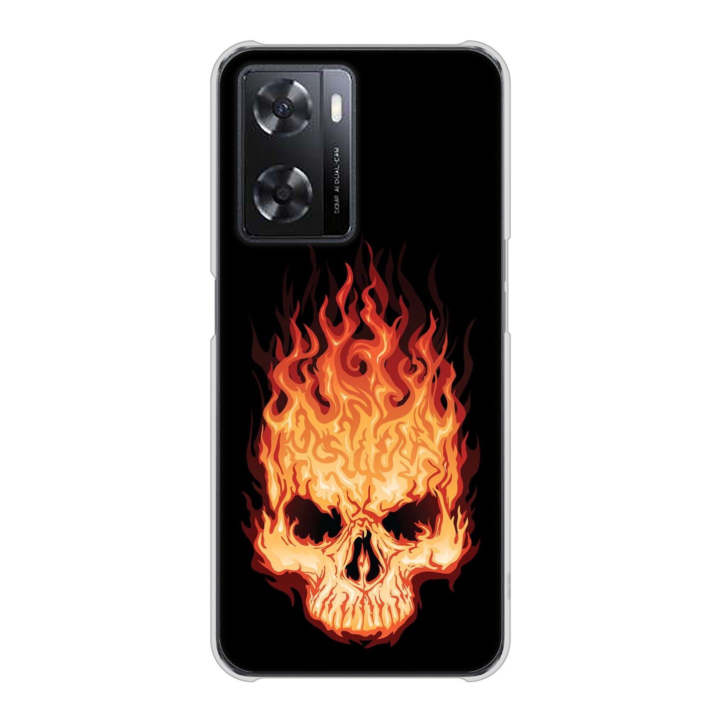 OPPO A77 364 ドクロの怒り ハードケース 背面印刷