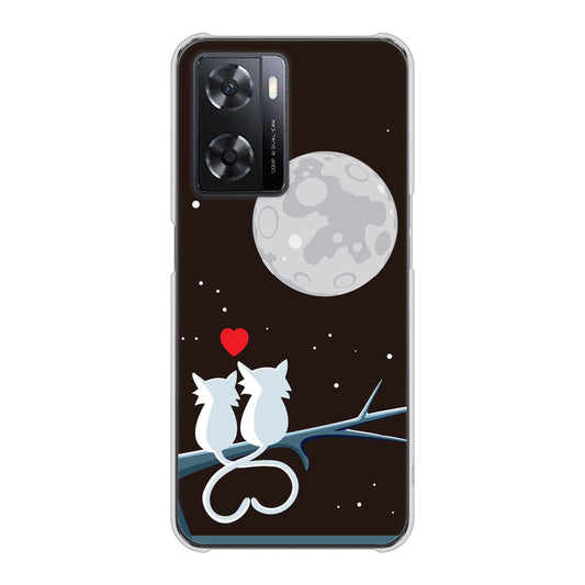 OPPO A77 376 恋するしっぽ ハードケース 背面印刷