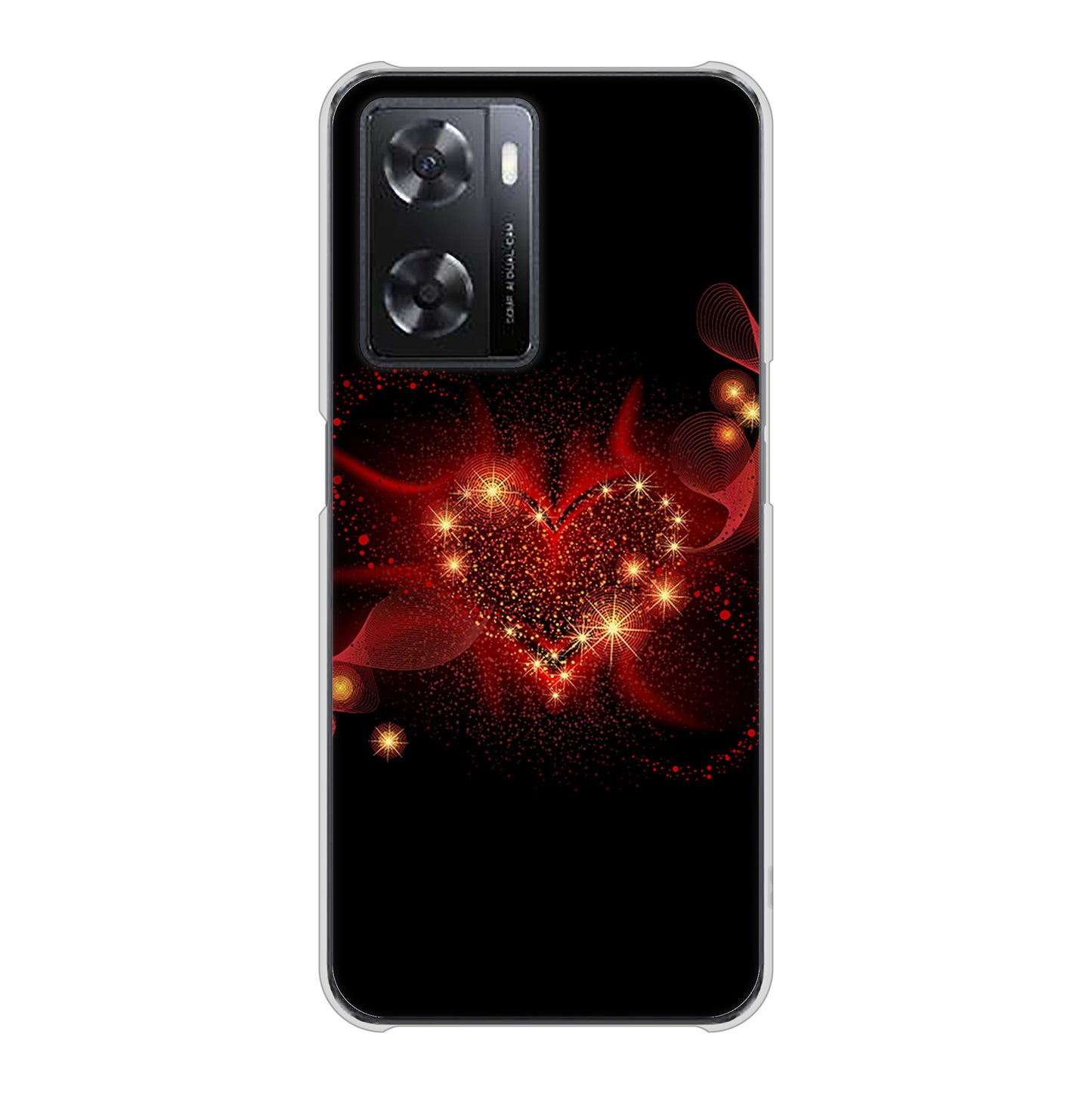 OPPO A77 382 ハートの創生 ハードケース 背面印刷